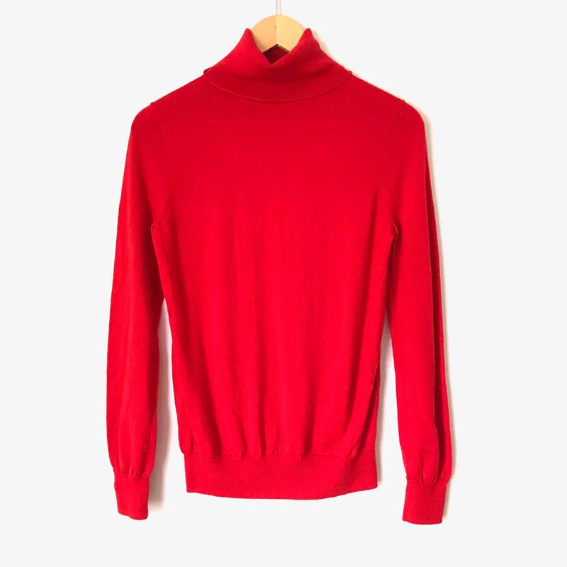 J.Crew Red Turtleneck Thin Sweater- Size S