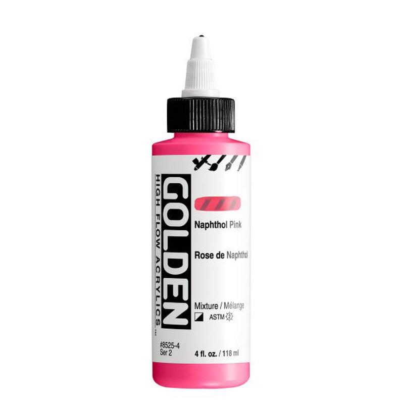 Golden High Flow Acrylic Naphthol Pink 4 oz