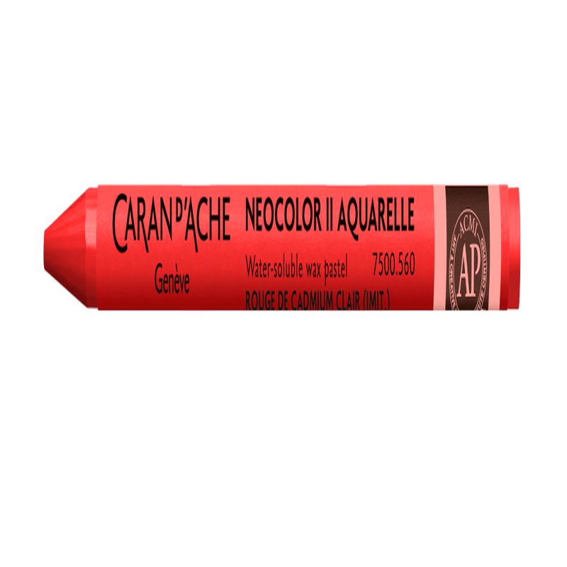 Neocolor II Water-Soluble Wax Pastel – 560 Light Cadmium Red