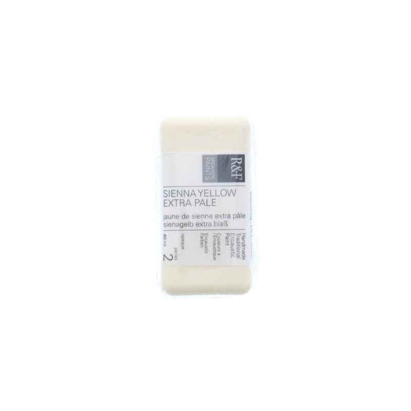 R&F Encaustic Cake – Sienna Yellow Extra Pale 40ml