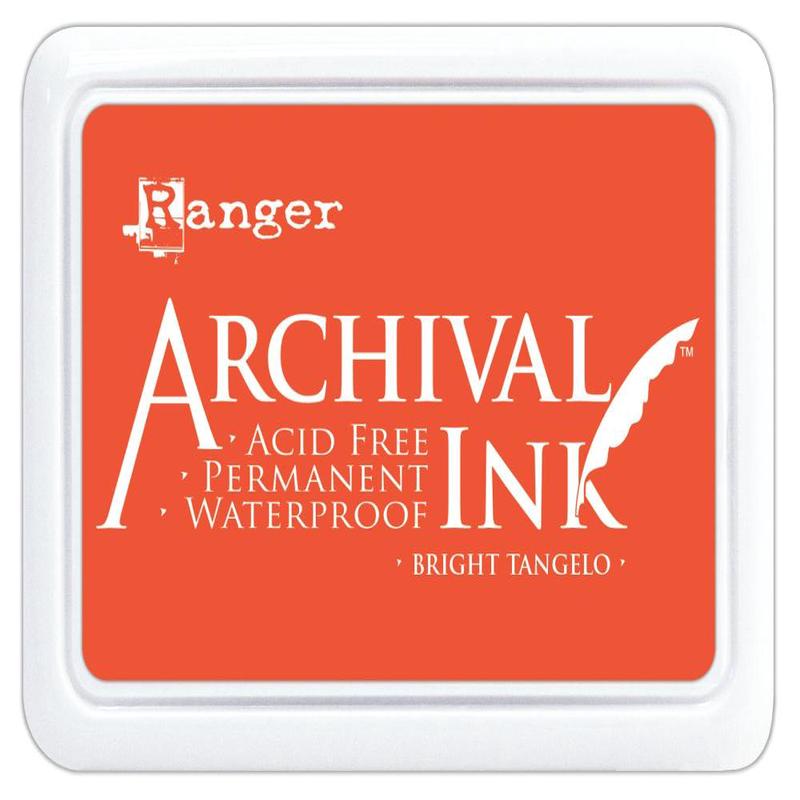 Ranger Archival 2.75\”x4\” Ink Pad – Bright Tangelo