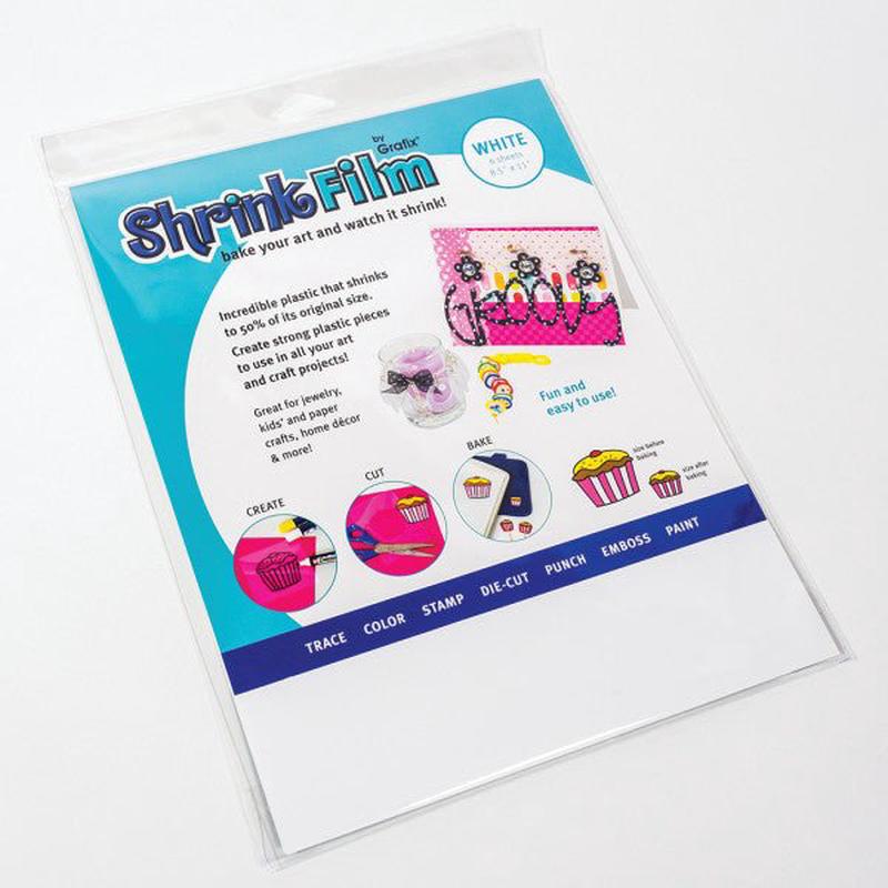 Shrink Film White 8.5X11 6 Sheet Pack