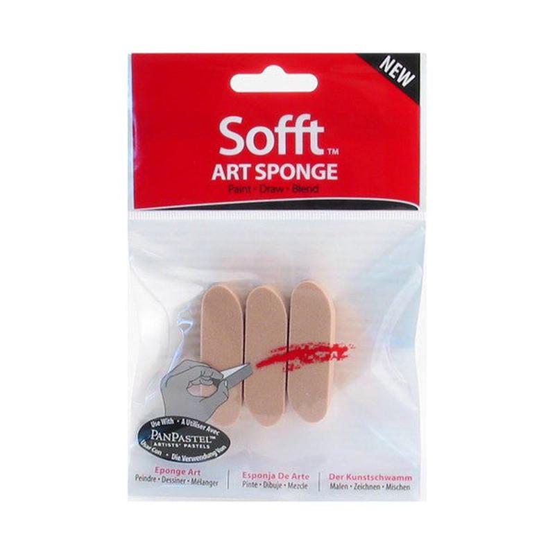 Sofft Tools Art Sponges Rounded Sponge Bar 3 pack