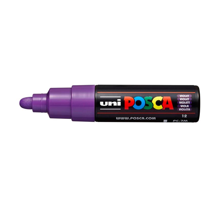 uni POSCA Paint Marker PC-7M Broad Bullet Tip – Violet